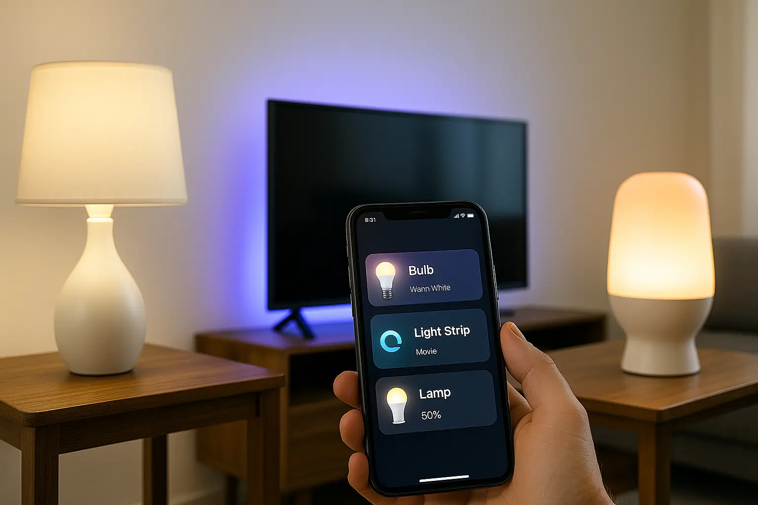 portable smart lighting for renters